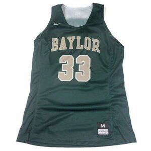 Nike Dri-Fit Baylor Bears #33 Basketball Jersey Womens Size M Green Gold